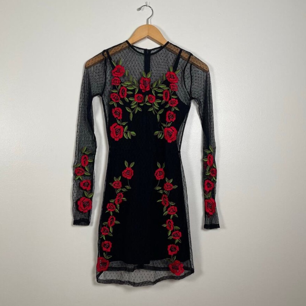 Lovers + Friends • Morella Dress Black Lace
